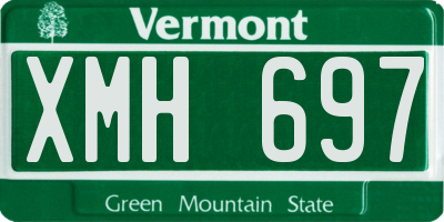 VT license plate XMH697