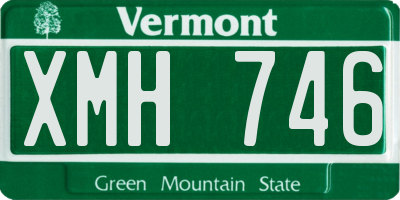 VT license plate XMH746
