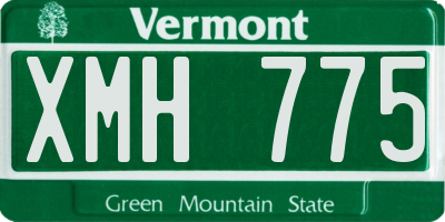 VT license plate XMH775
