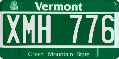 VT license plate XMH776