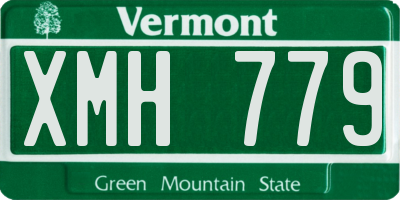 VT license plate XMH779