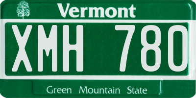 VT license plate XMH780