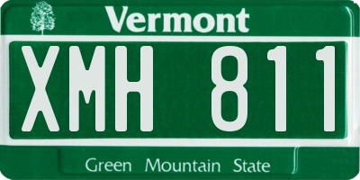VT license plate XMH811