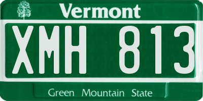 VT license plate XMH813