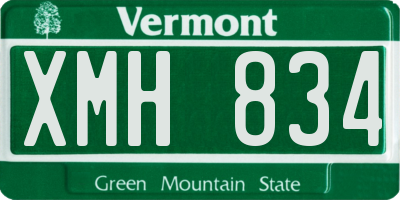 VT license plate XMH834