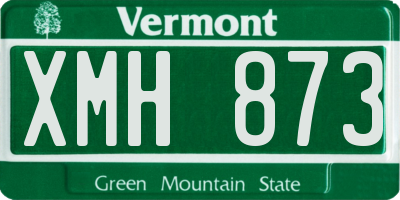 VT license plate XMH873