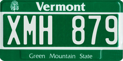 VT license plate XMH879