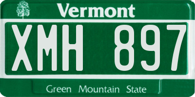 VT license plate XMH897