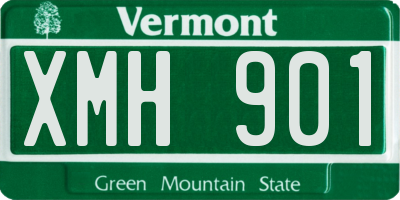 VT license plate XMH901