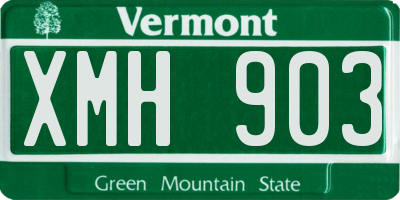 VT license plate XMH903