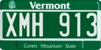 VT license plate XMH913