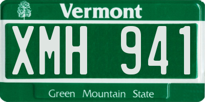 VT license plate XMH941