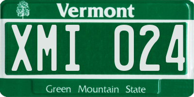 VT license plate XMI024