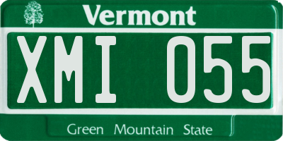 VT license plate XMI055