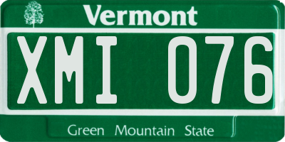 VT license plate XMI076