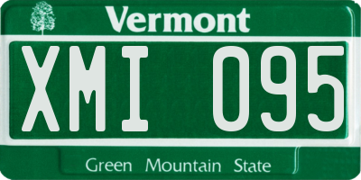 VT license plate XMI095