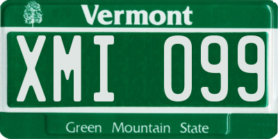 VT license plate XMI099