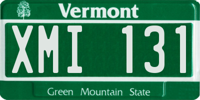 VT license plate XMI131