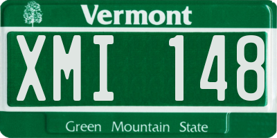 VT license plate XMI148