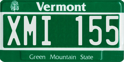 VT license plate XMI155