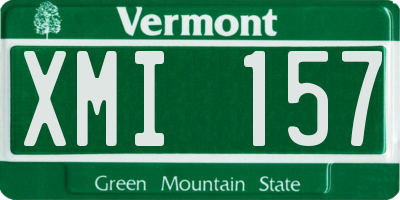 VT license plate XMI157