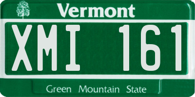 VT license plate XMI161