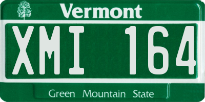 VT license plate XMI164