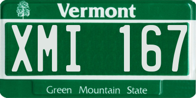 VT license plate XMI167