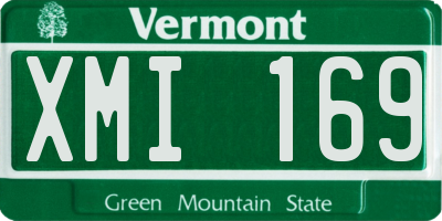 VT license plate XMI169