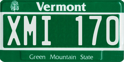 VT license plate XMI170