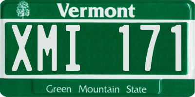 VT license plate XMI171