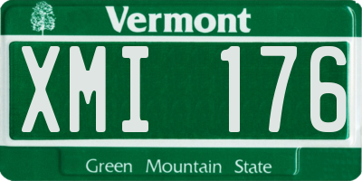 VT license plate XMI176