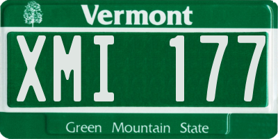 VT license plate XMI177