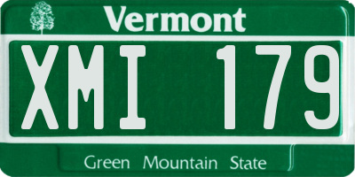 VT license plate XMI179