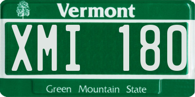 VT license plate XMI180
