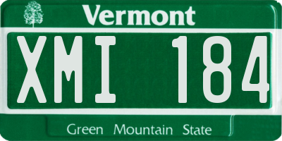 VT license plate XMI184