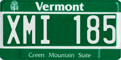 VT license plate XMI185