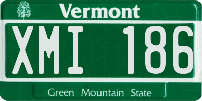 VT license plate XMI186