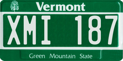 VT license plate XMI187