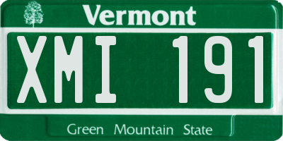 VT license plate XMI191