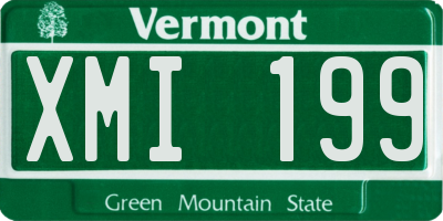 VT license plate XMI199