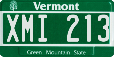 VT license plate XMI213