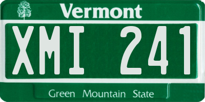 VT license plate XMI241