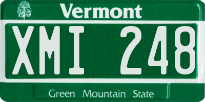 VT license plate XMI248