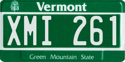 VT license plate XMI261