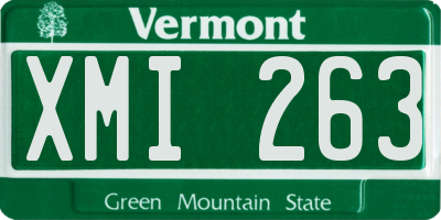 VT license plate XMI263