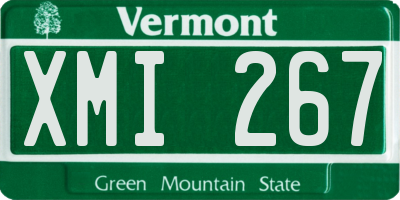 VT license plate XMI267