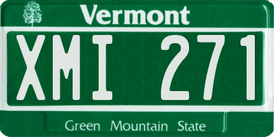 VT license plate XMI271