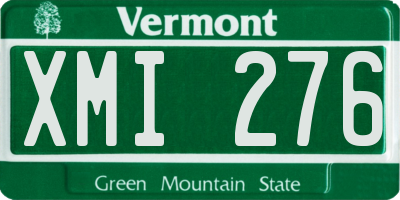 VT license plate XMI276