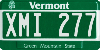 VT license plate XMI277